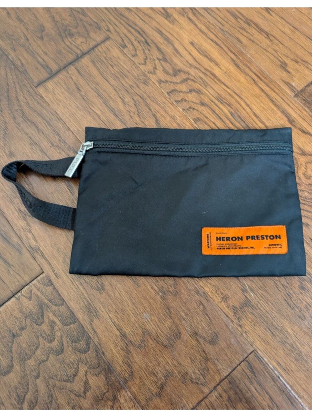 Heron Preston Fanny Backback Black Front Attachment